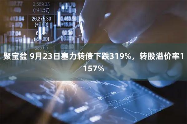聚宝盆 9月23日塞力转债下跌319%，转股溢价率1157%