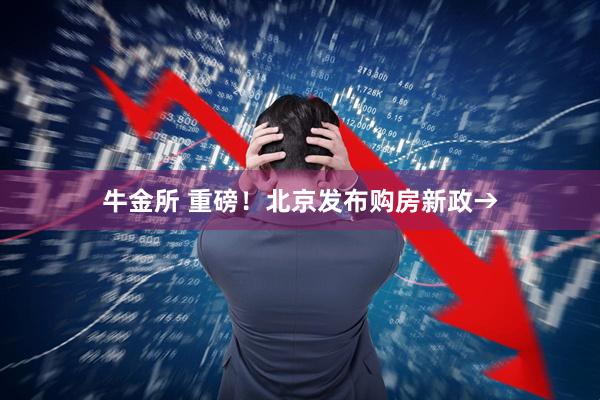 牛金所 重磅!北京发布购房新政→