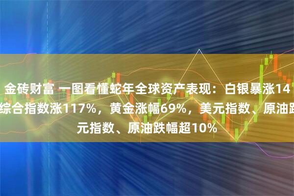 金砖财富 一图看懂蛇年全球资产表现：白银暴涨140%，韩国综合指数涨117%，黄金涨幅69%，美元指数、原油跌幅超10%